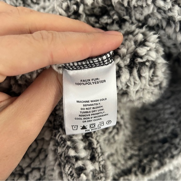 Port Authority Quarter Zip Fluffy Pullover Sweater Sweatshirt Comfy Winter Large - Picture 3 of 5